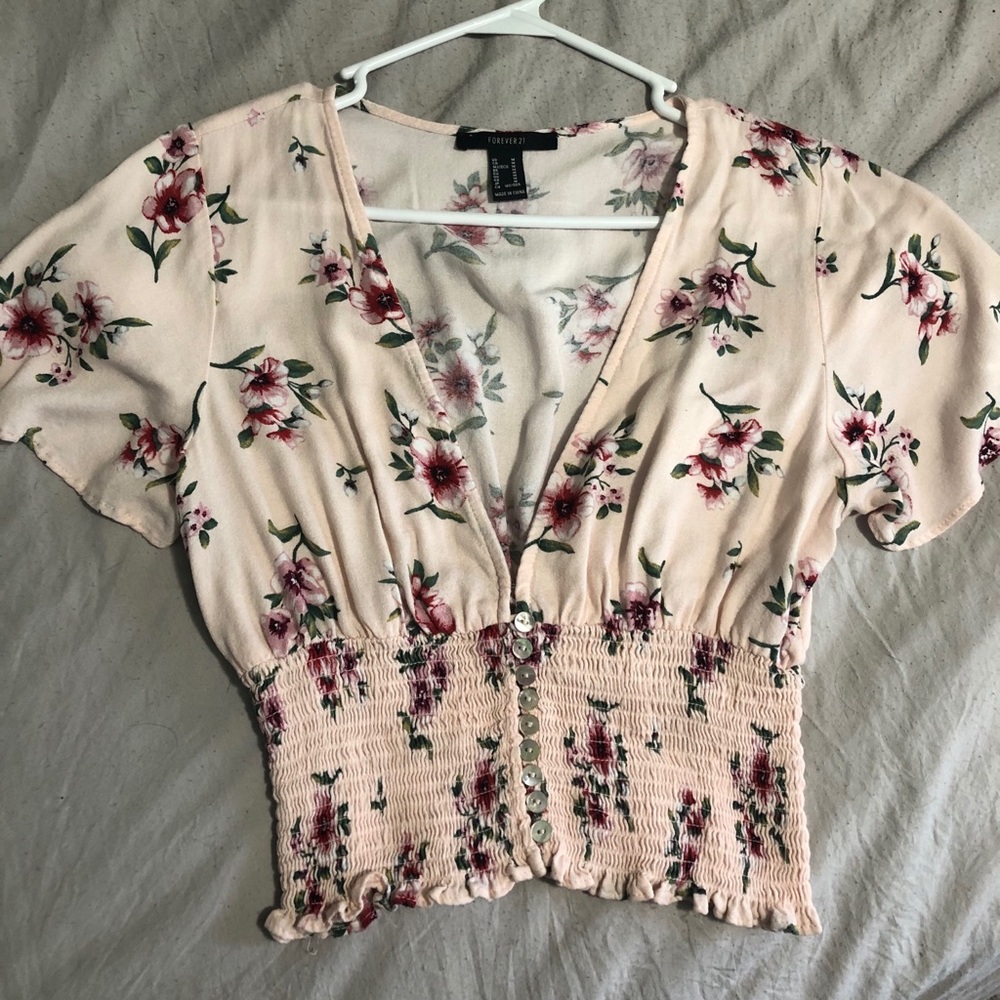 Cute Pale Pink Crop Top